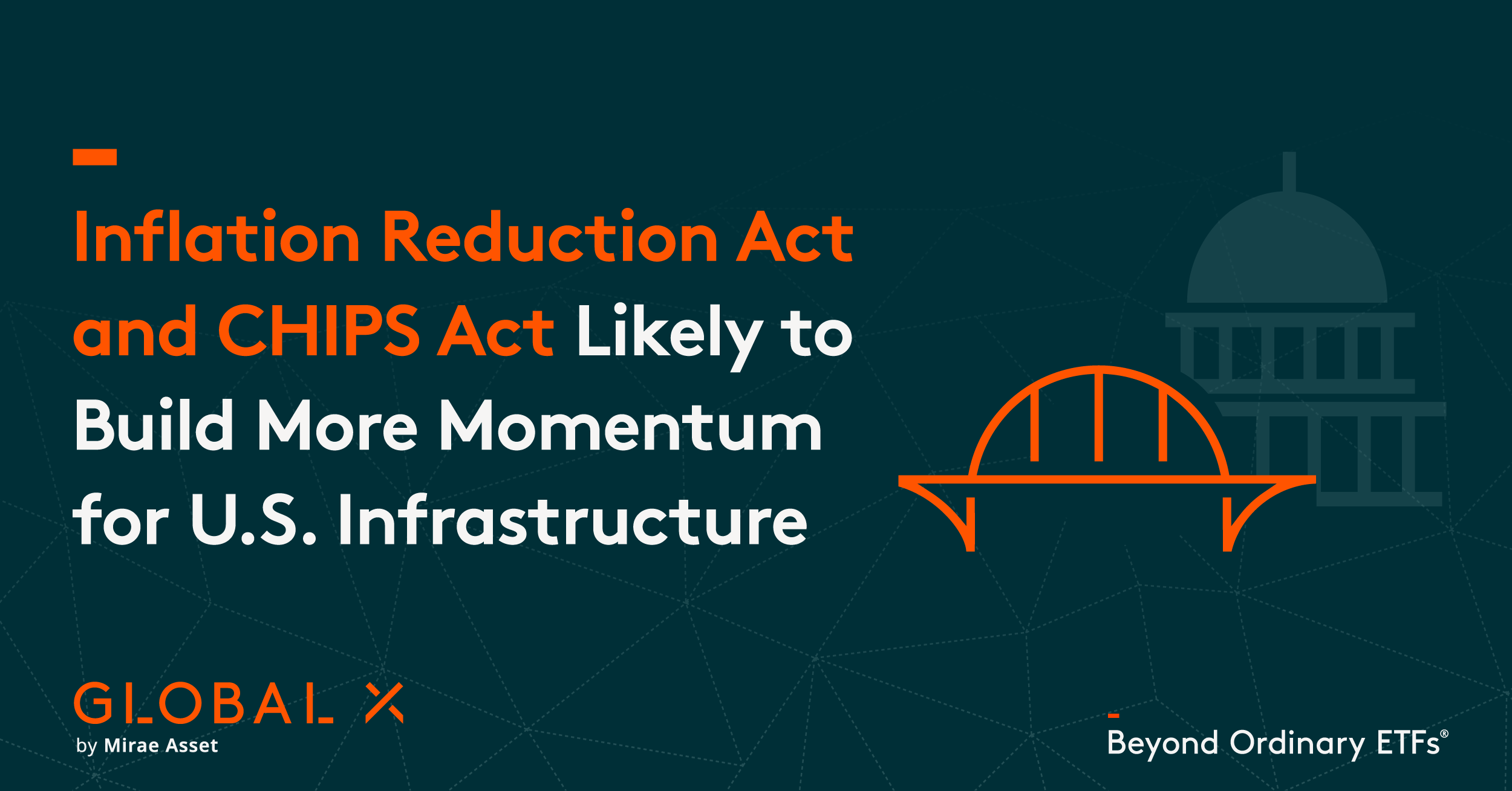 Inflation Reduction Act and CHIPS Act Likely to Build More Momentum for  U.S. Infrastructure – Global X ETFs